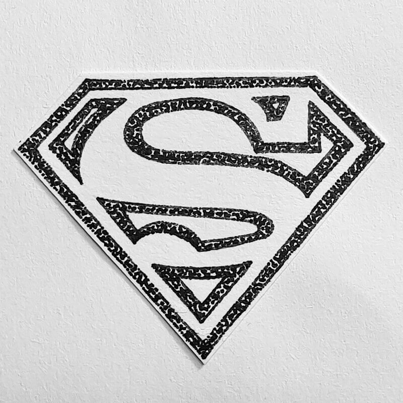 tatouage flash superhero superman logo